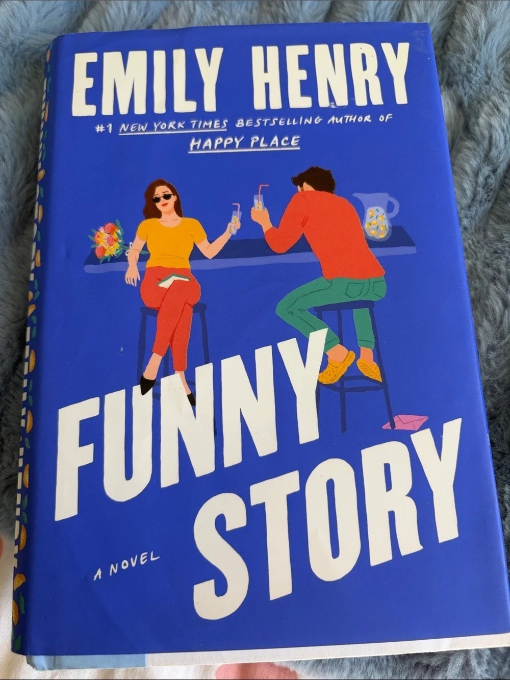 Emily Henry Funny Story Hardcover Novel Blue Like New